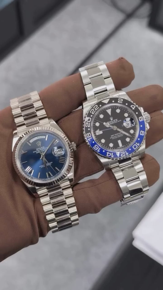 GMT-MASTER II “Batgirl” e DAY-DATE 40mm blue dial